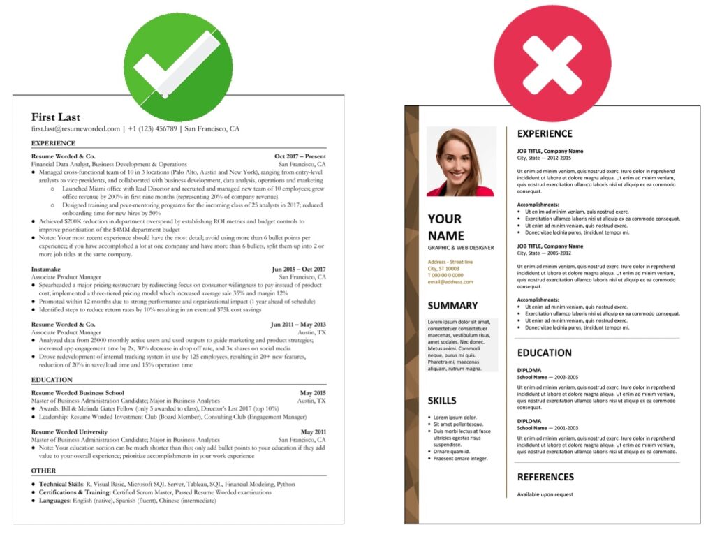 resume example